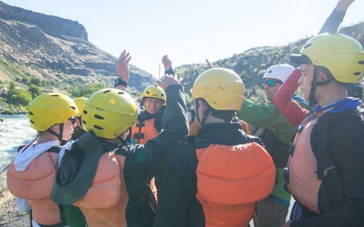 rafting instruction for teens